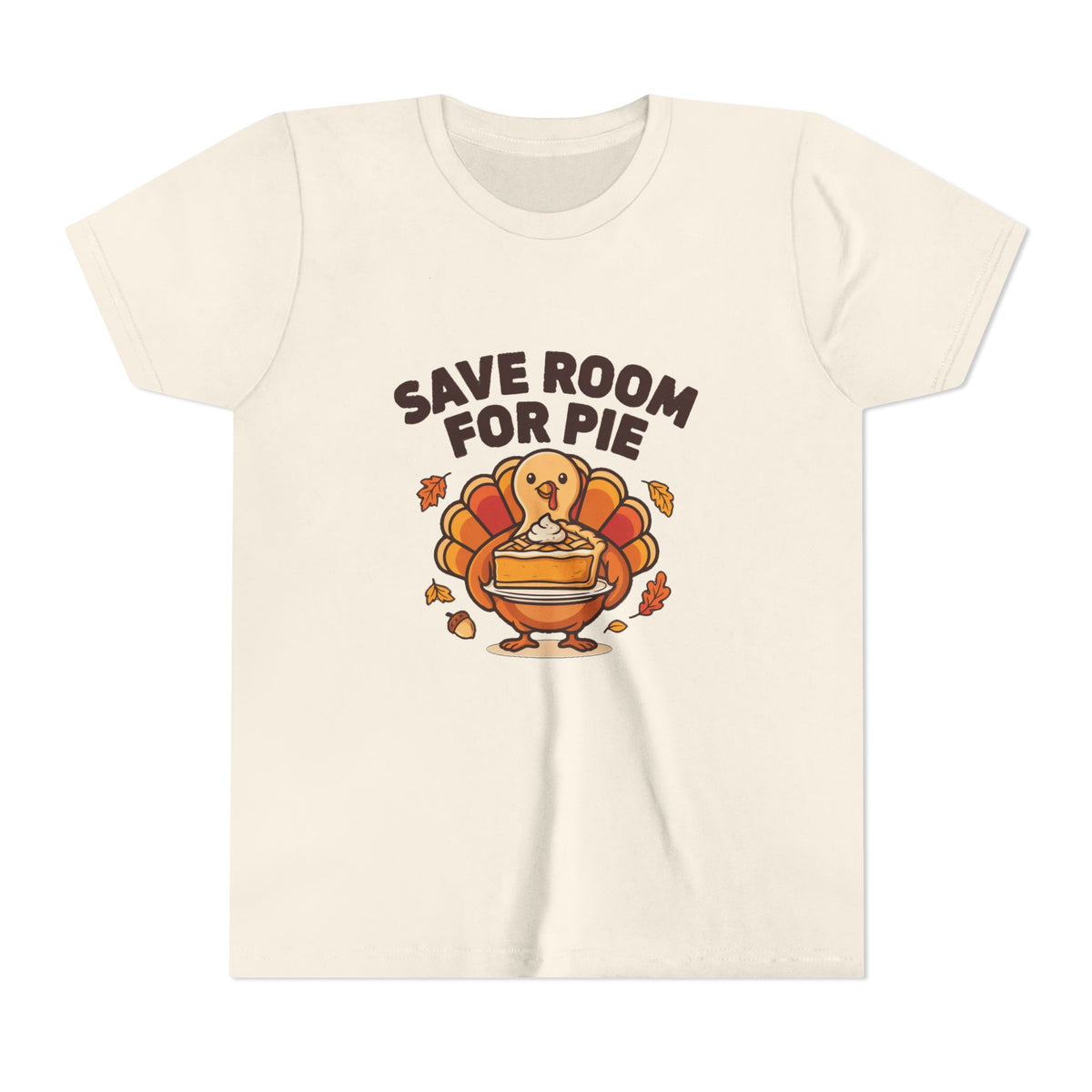 Save Room for Pie Thanksgiving Turkey Kids Shirt, Kids Save Room for Pie Thanksgiving Tee