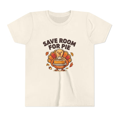 Save Room for Pie Thanksgiving Turkey Kids Shirt, Kids Save Room for Pie Thanksgiving Tee