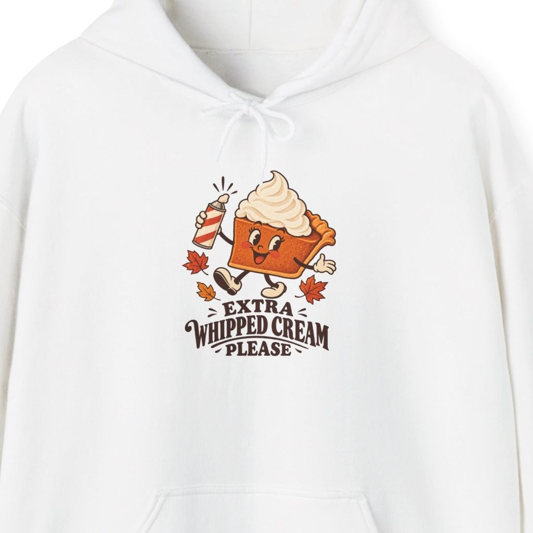 Extra Whipped Cream Please Pumpkin Pie Hoodie, Pumpkin Pie Thanksgiving Hoodie lifestyle