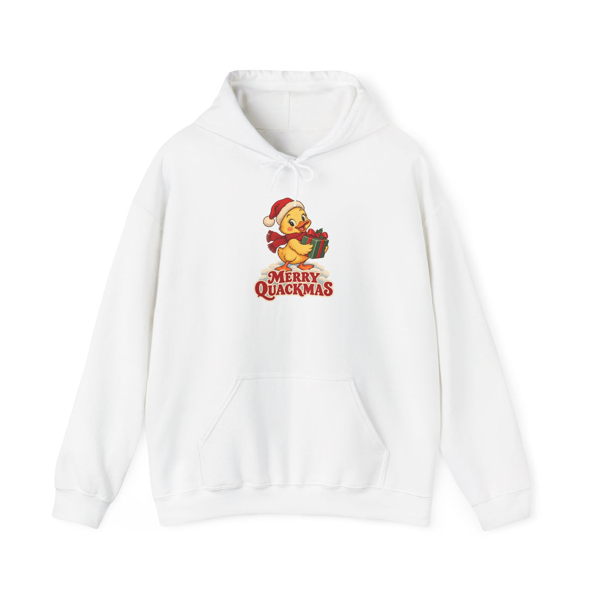 Merry Quackmas Christmas Duck Hoodie, Duck Christmas Hoodie