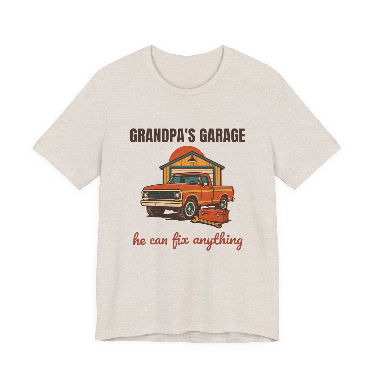 Grandpa's Garage He Can Fix Anything Shirt, Retro Grandpa's Garage T-Shirt, Vintage Grandpa's Garage Gift