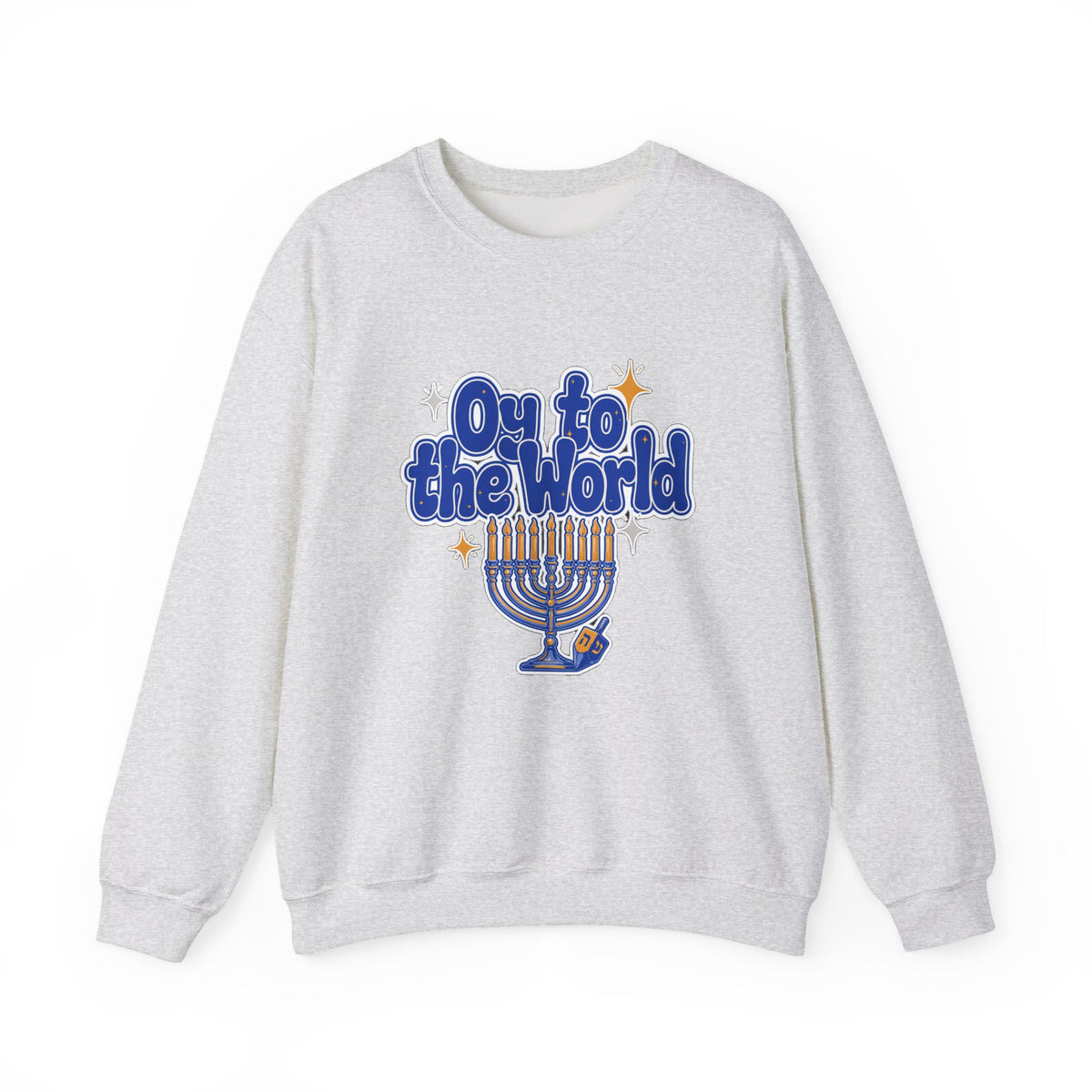 Oy to the World Sweatshirt, Retro Hanukkah Crewneck, Chanukah Gift