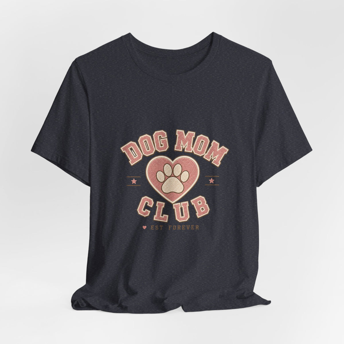 Dog Mom Club Shirt, Varsity Dog Mom T-Shirt, Paw Print Gift for Dog Lovers