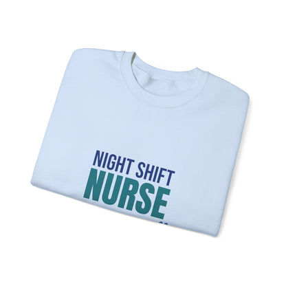 Night Shift Nurse Running on Coffee Sweatshirt, Nurse Crewneck, Nurse Gift