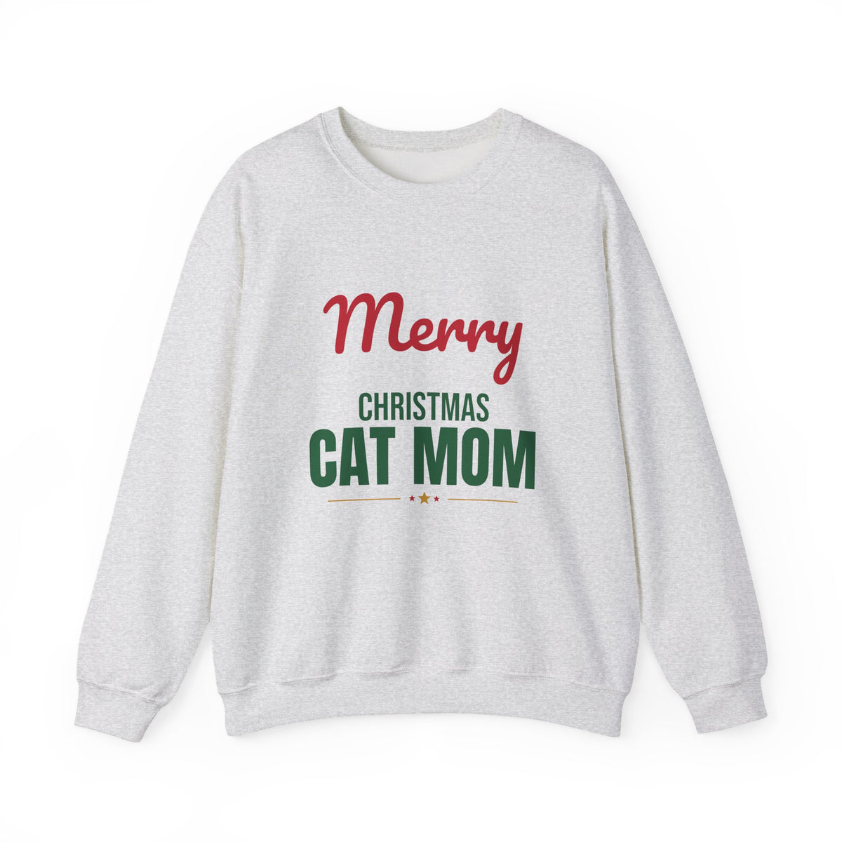 Merry Christmas Cat Mom Sweatshirt, Cat Mom Christmas Crewneck