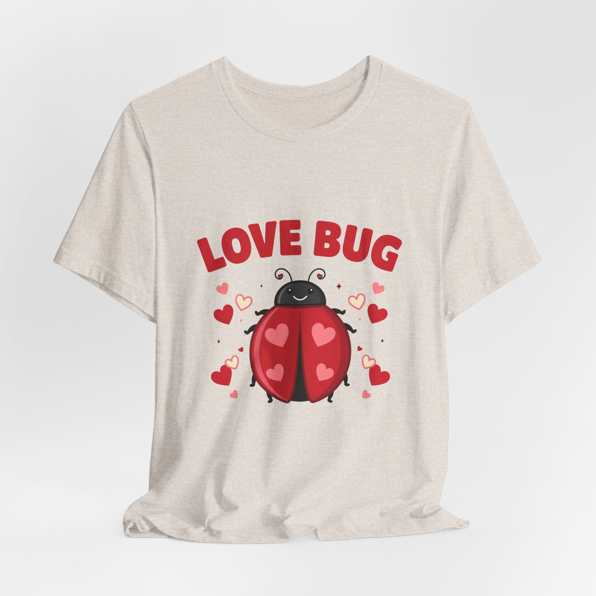 Love Bug Valentine Ladybug Shirt, Ladybug Valentine T-Shirt, Valentines Day Tee