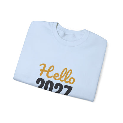 Hello 2027 New Year New Adventures Sweatshirt, New Year Crewneck, NYE Sweatshirt