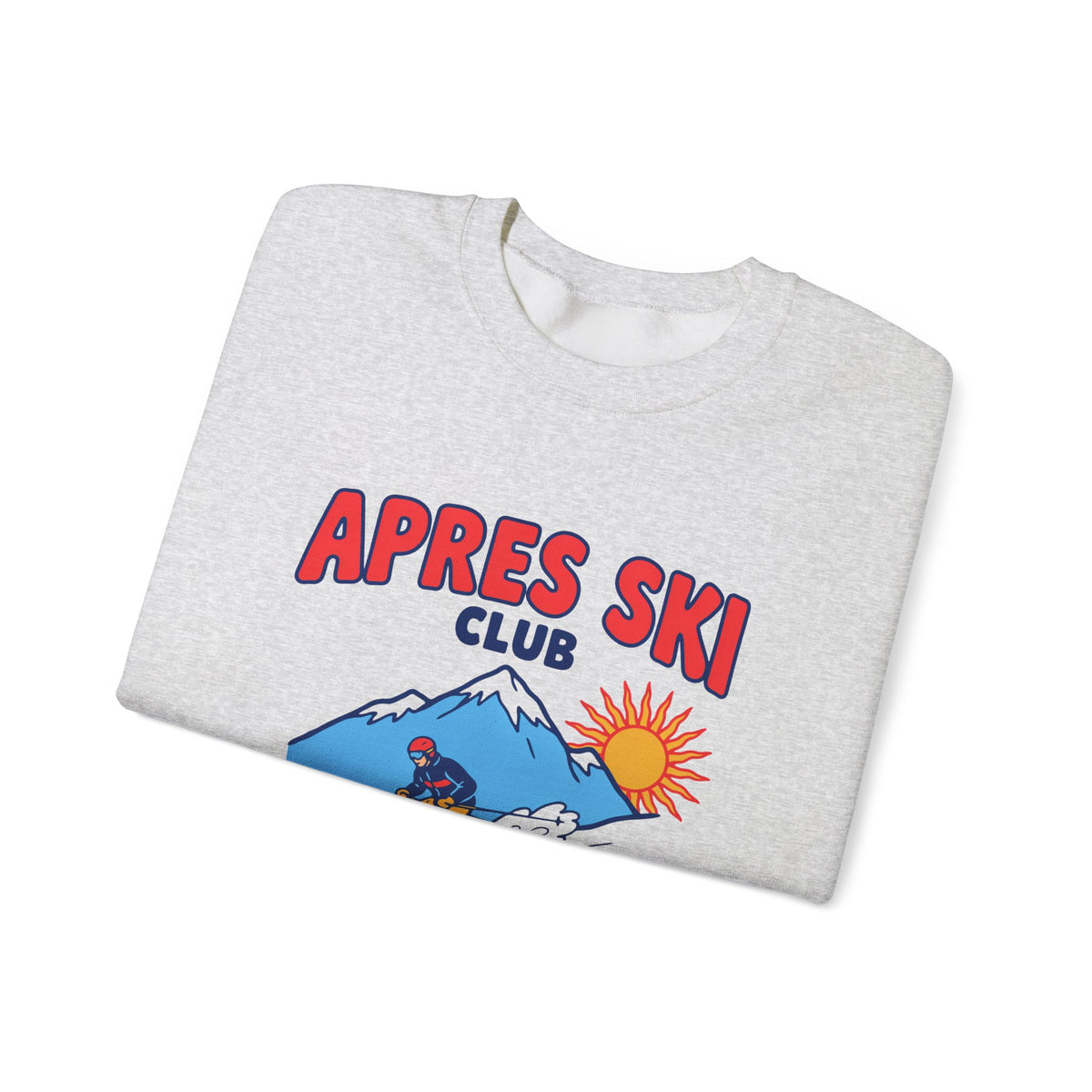 Apres Ski Club Sweatshirt, Retro Ski Crewneck, Skiing Sweatshirt
