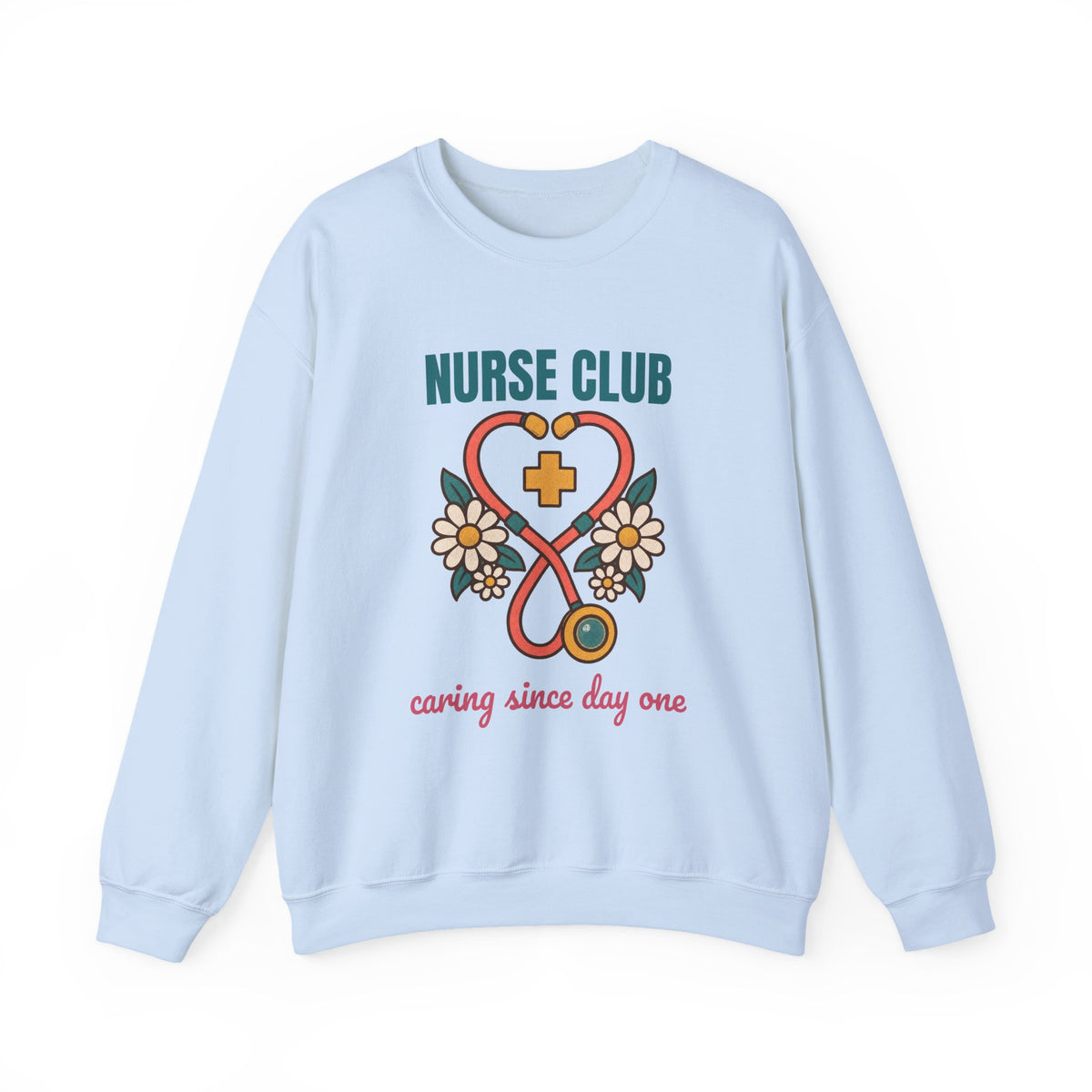 Nurse Club Caring Since Day One Sweatshirt, Vintage Nurse Club Crewneck