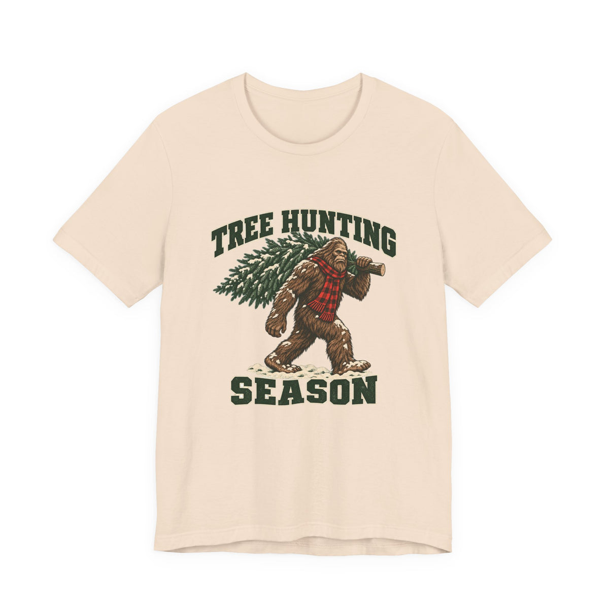 Tree Hunting Season Bigfoot Christmas Tree Shirt, Bigfoot Christmas T-Shirt, Bigfoot Christmas Gift