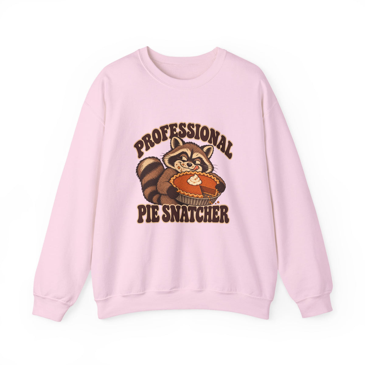 Professional Pie Snatcher Raccoon Thanksgiving Sweatshirt, Raccoon Thanksgiving Crewneck Sweatshirt