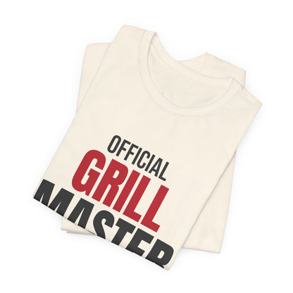 Official Grill Master Dad Shirt, BBQ Dad T-Shirt, Grilling Gift for Dad