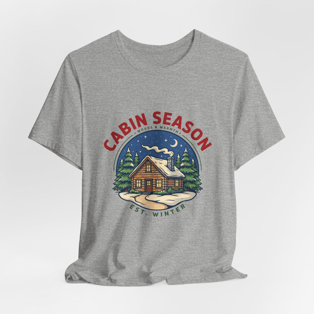 Cabin Season Shirt, Winter Cabin T-Shirt, Mountain Tee