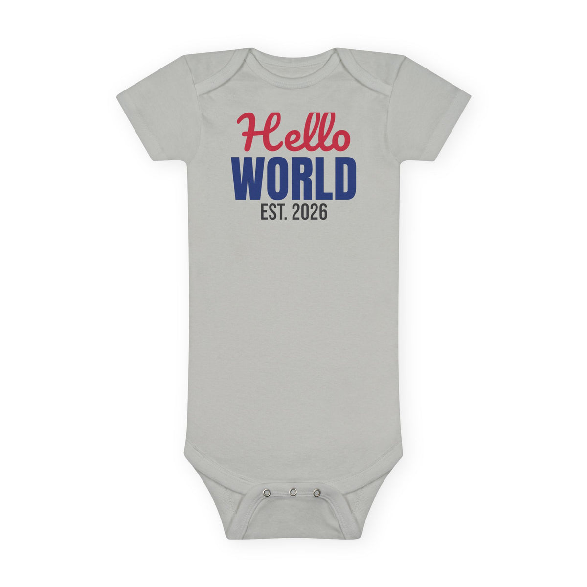 Hello World Est 2026 Newborn Baby Bodysuit, Coming Home Outfit