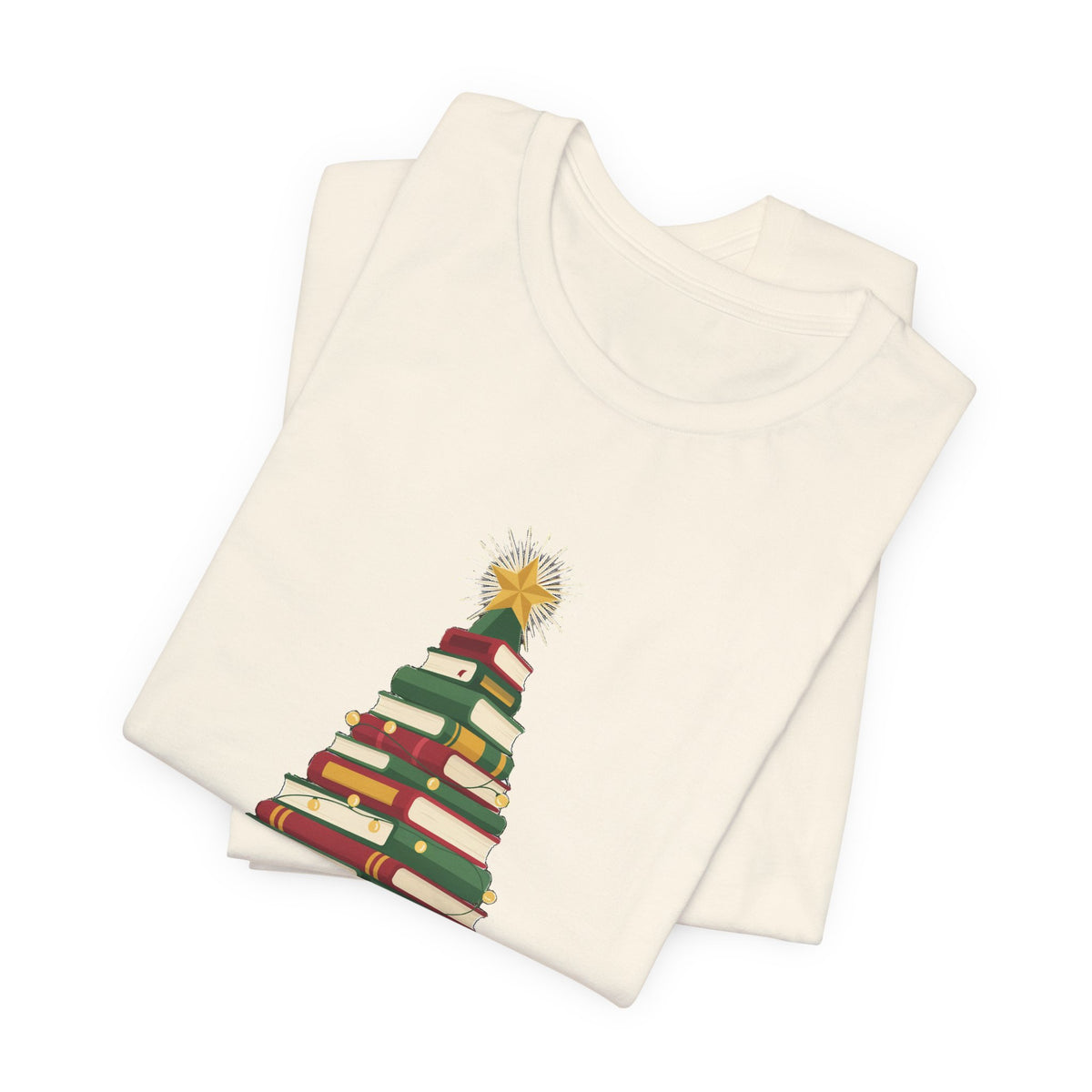 Merry Bookmas Shirt, Book Lover Christmas T-Shirt, Bookish Holiday Tee