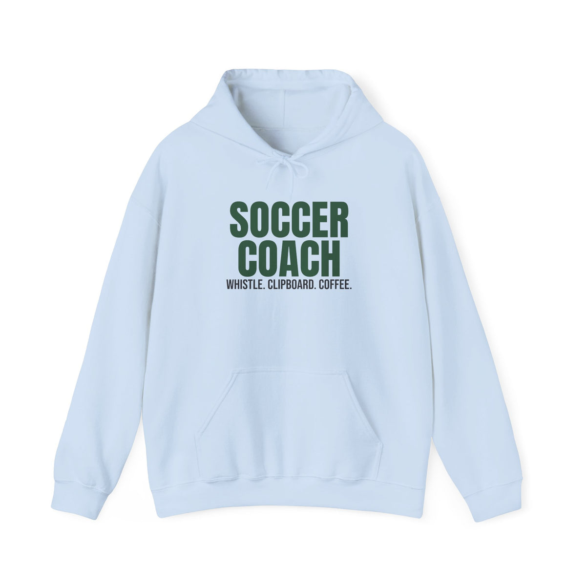 Soccer Coach Whistle Clipboard Coffee Hoodie, Soccer Coach Hoodie