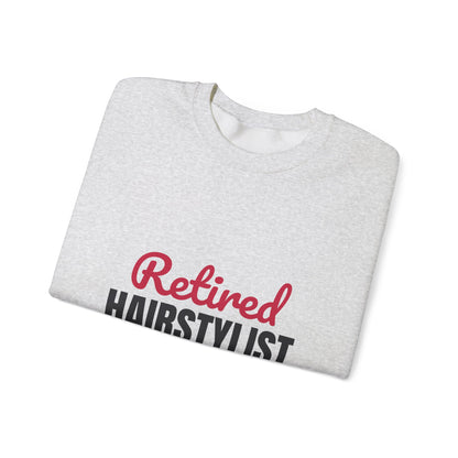Retired Hairstylist Sweatshirt, Hairstylist Retirement Crewneck