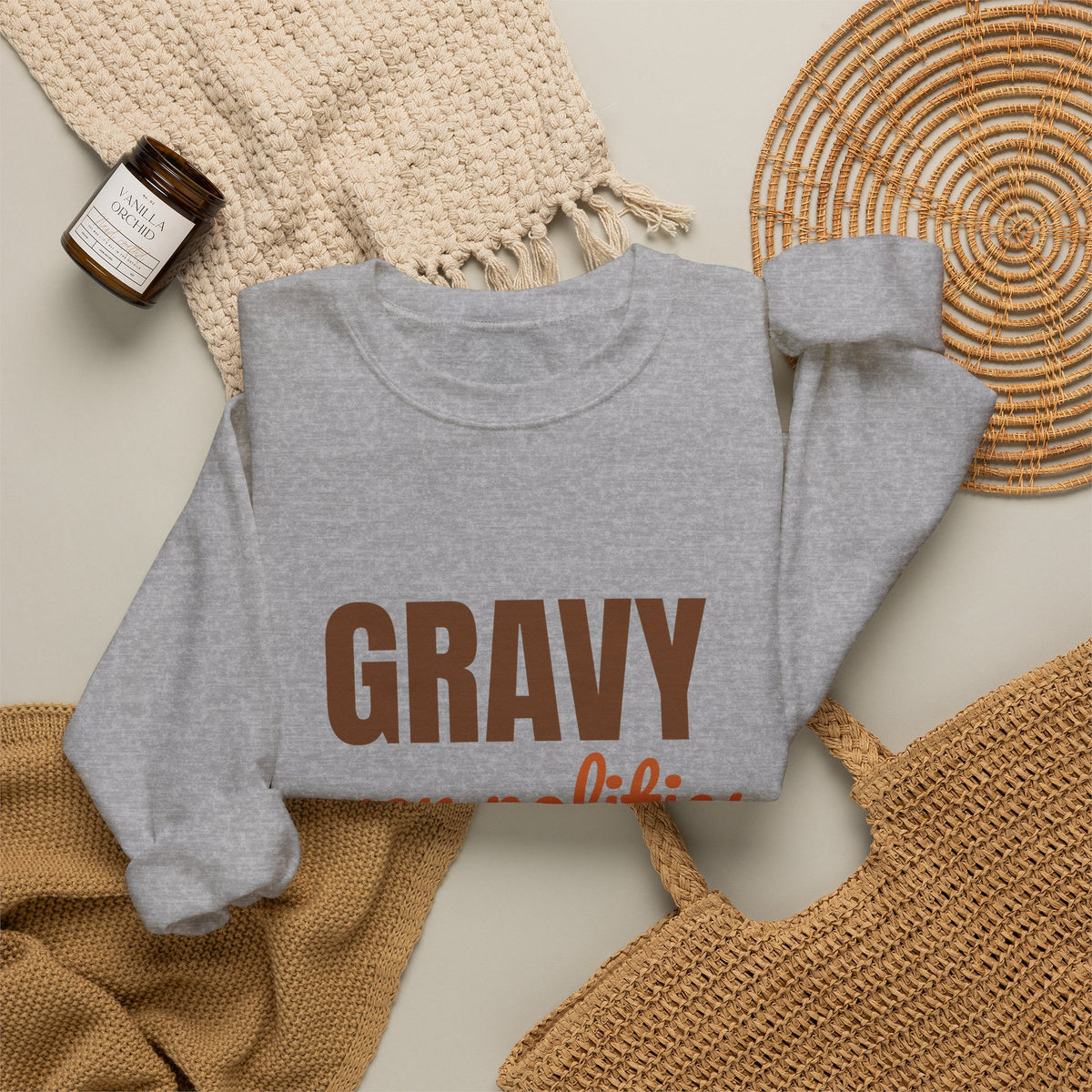 Gravy Over Politics Thanksgiving Rules Sweatshirt, Funny Thanksgiving Gravy Crewneck