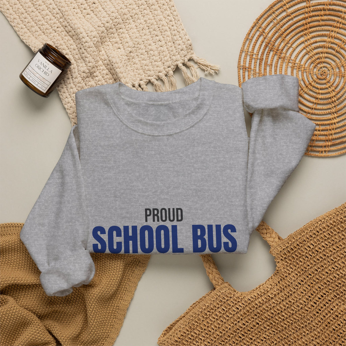 Proud School Bus Driver Sweatshirt, School Bus Driver Crewneck Sweatshirt