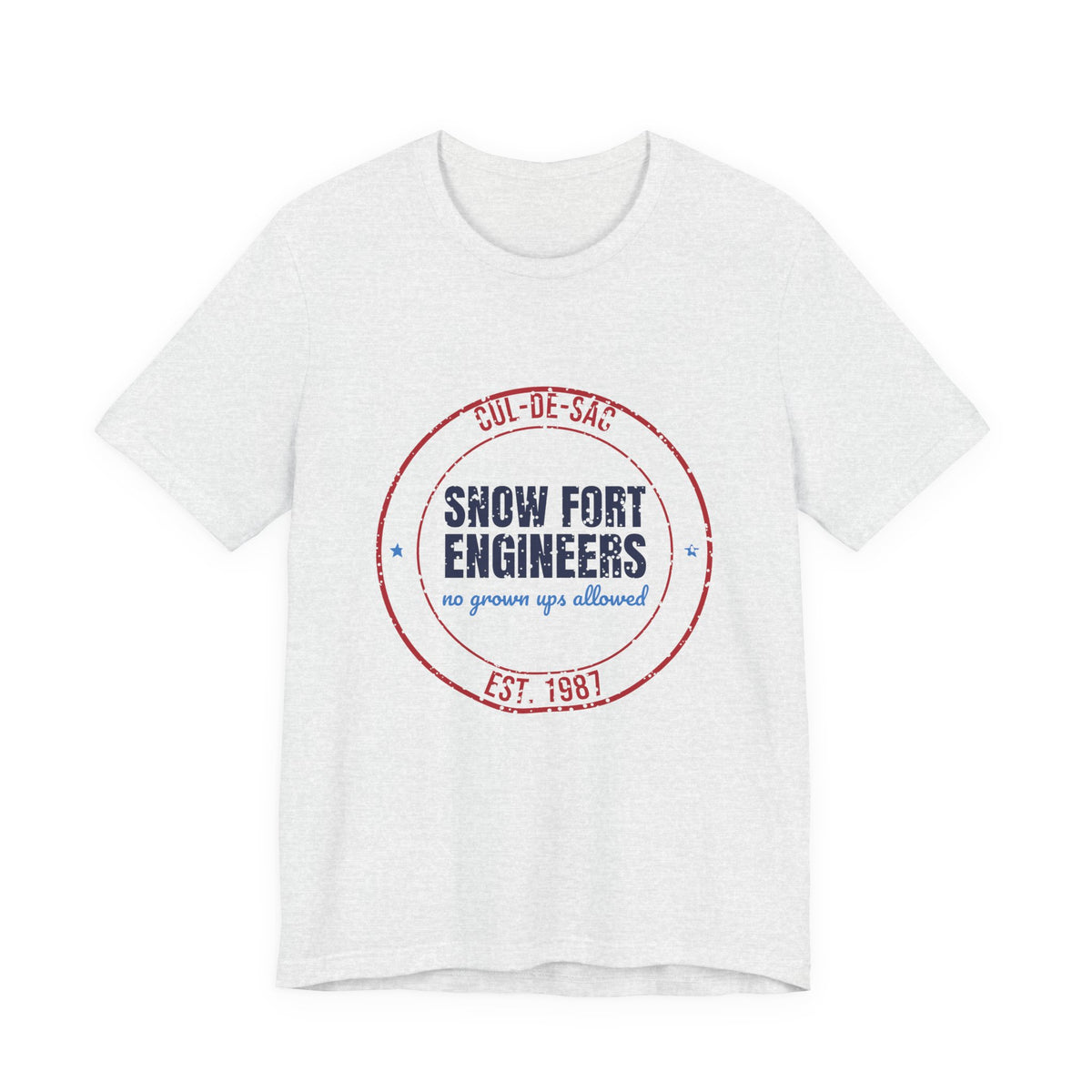 Cul-de-Sac Snow Fort Engineers Est. 1987 Shirt, Vintage Winter T-Shirt, Vintage Winter Gift