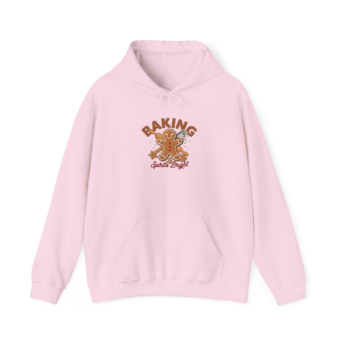 Baking Spirits Bright Hoodie, Christmas Baking Hooded Sweatshirt