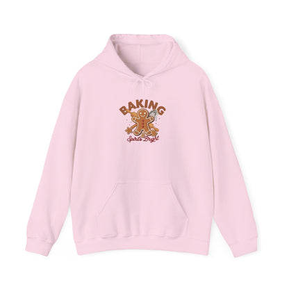 Baking Spirits Bright Hoodie, Christmas Baking Hooded Sweatshirt