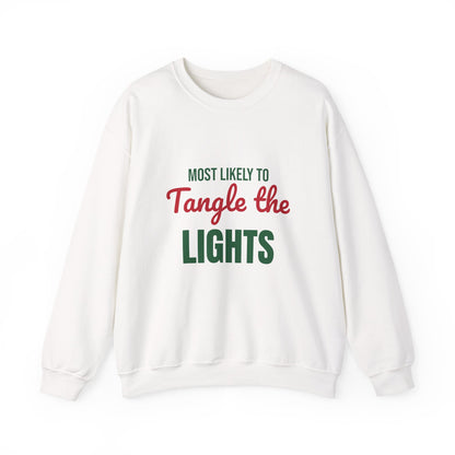 Most Likely to Tangle the Lights Sweatshirt, Most Likely to Tangle the Lights Christmas Sweatshirt