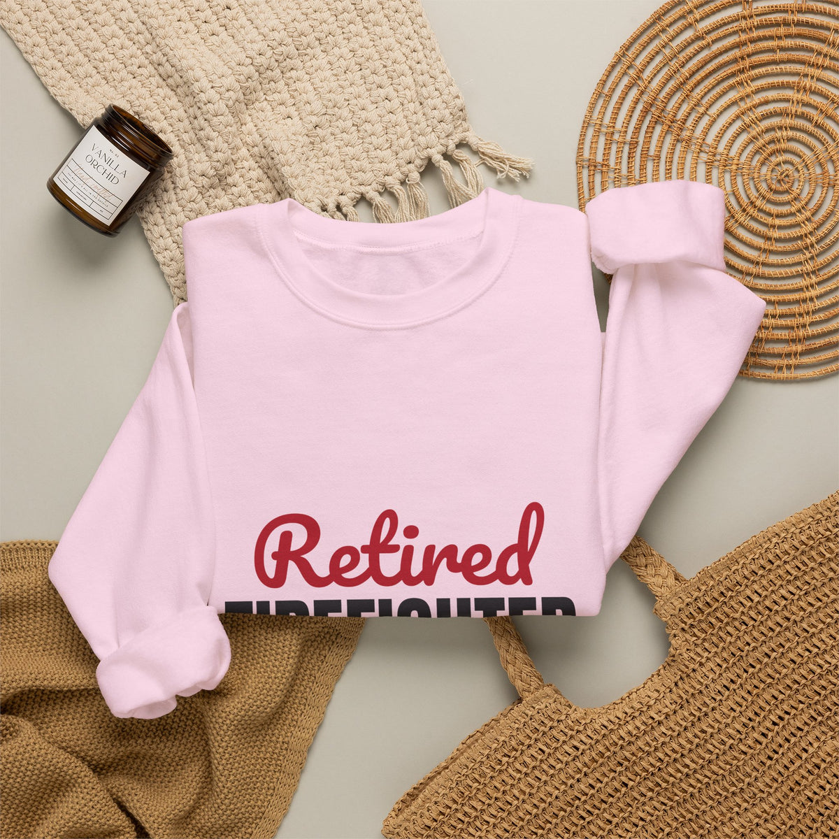 Retired Firefighter Sweatshirt, Firefighter Retirement Crewneck
