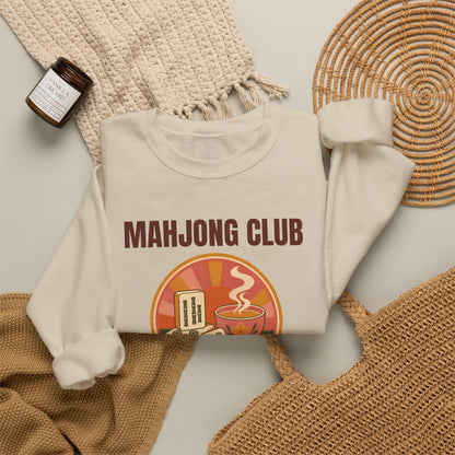 Mahjong Club Est. Friday Nights Retro Sweatshirt