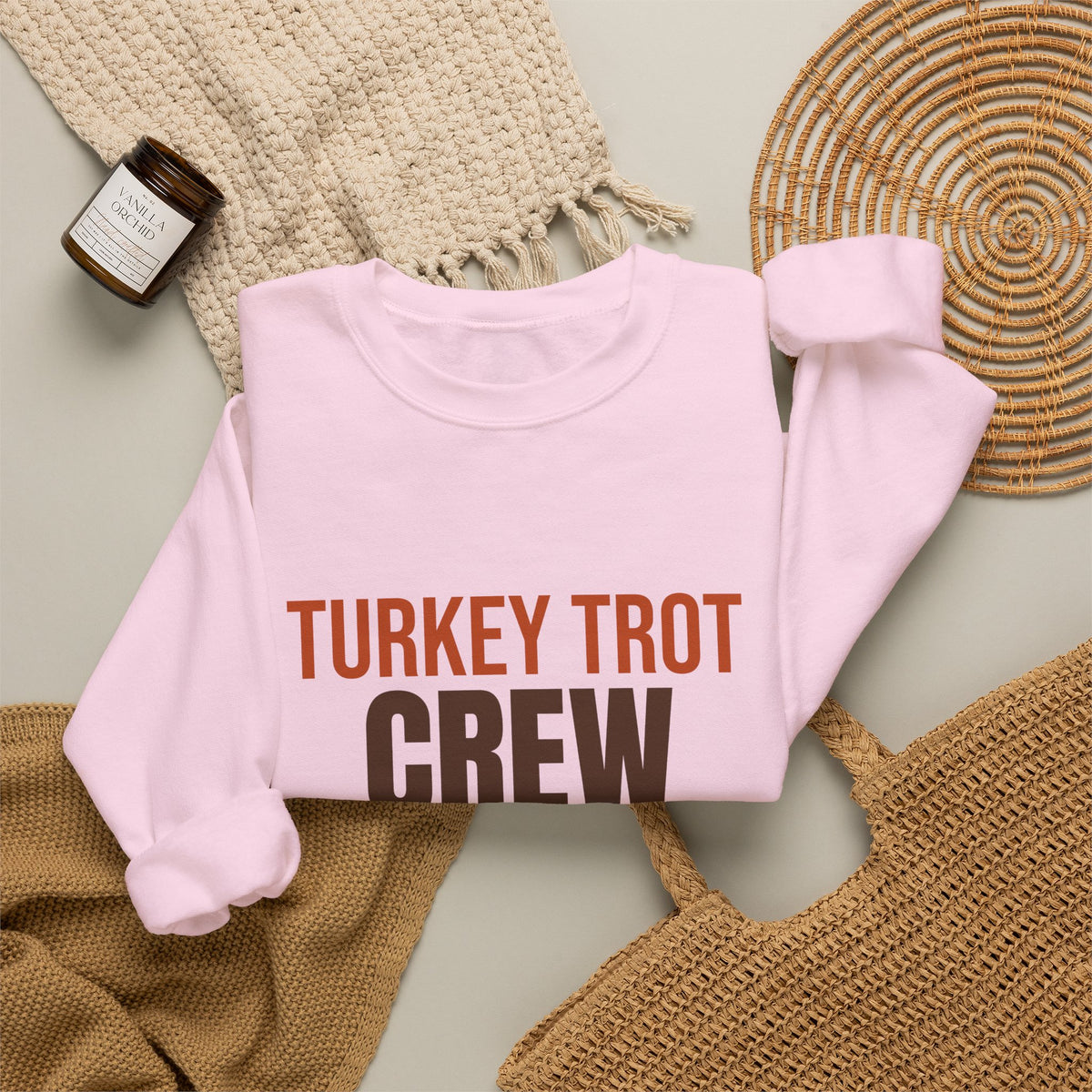 Turkey Trot Crew 2026 Sweatshirt, Thanksgiving Crewneck, Matching Thanksgiving Run Tee