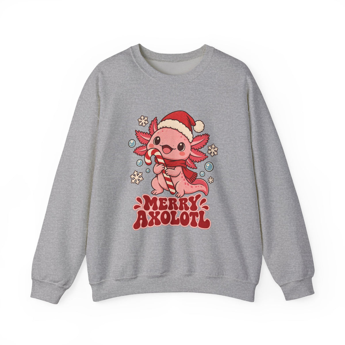 Merry Axolotl Christmas Sweatshirt, Axolotl Christmas Crewneck Sweatshirt