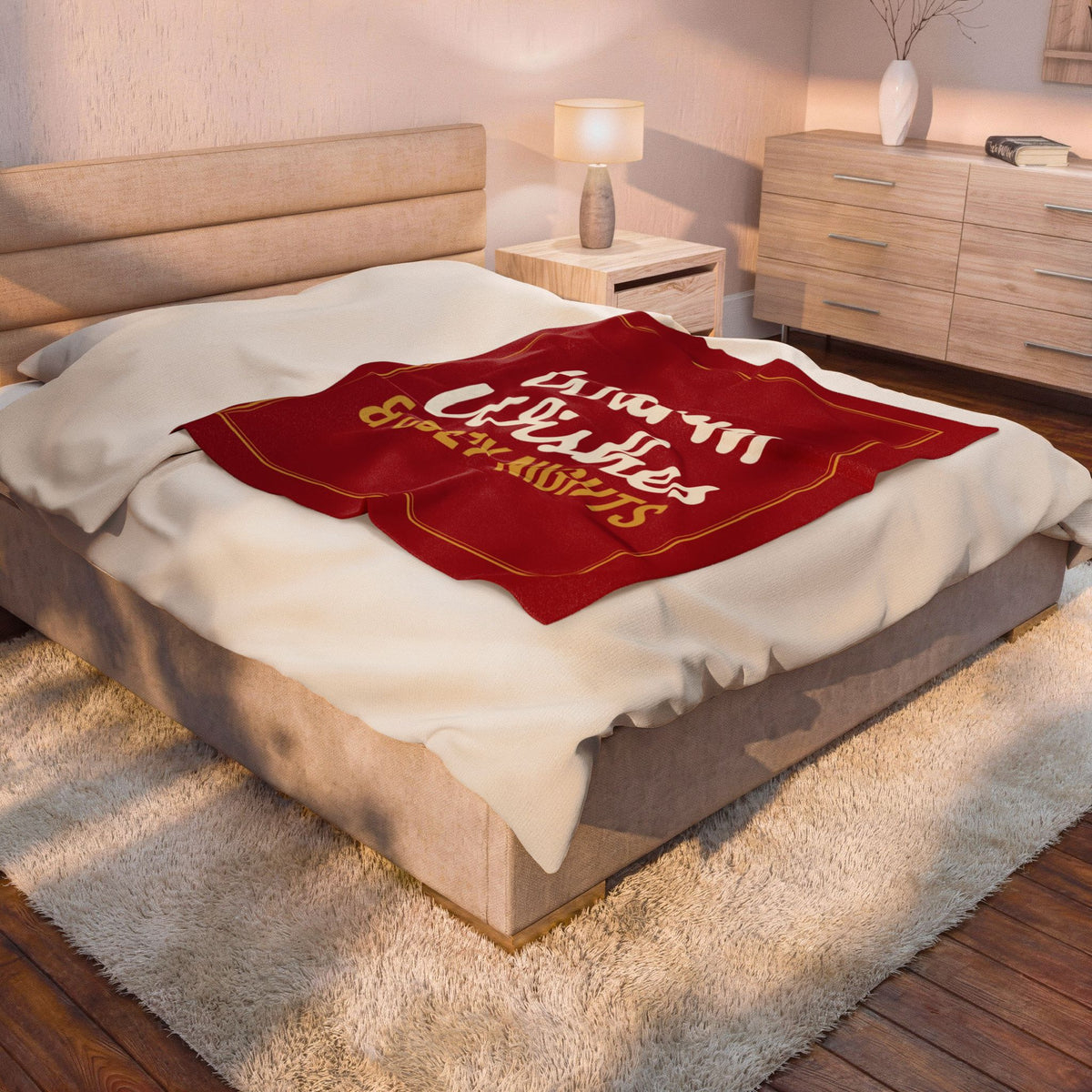 Warm Wishes and Cozy Nights Christmas Blanket 50x60, Plush Holiday Throw