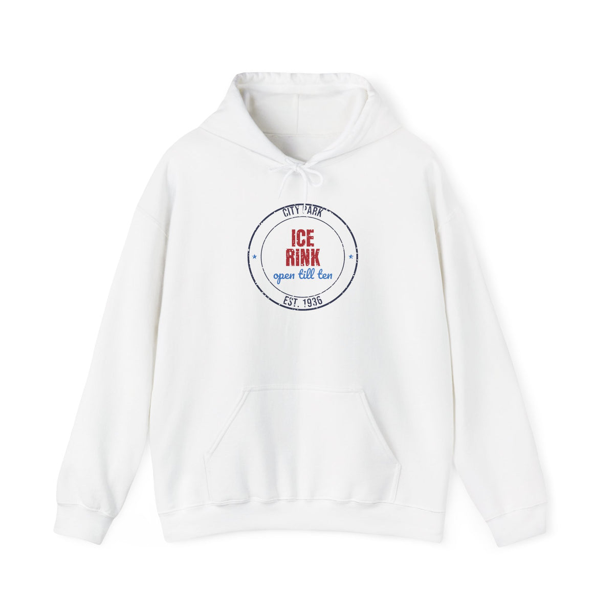 City Park Ice Rink Open Till Ten Est. 1936 Hoodie, Vintage Winter Hoodie