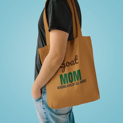 Goat Mom Herding Kids of All Kinds Tote Bag, Goat Mom Canvas Tote Bag