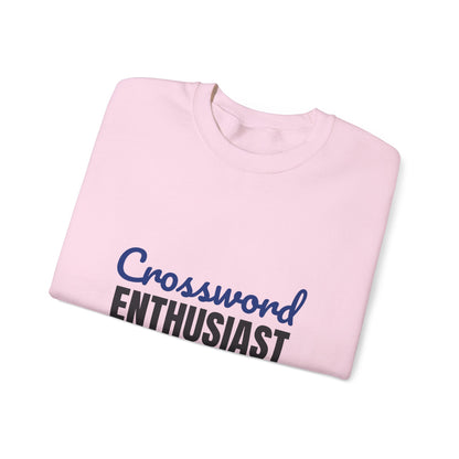 Crossword Enthusiast In Pen Obviously Sweatshirt, Crossword Enthusiast Crewneck Sweatshirt