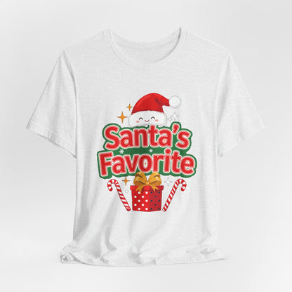 Santa's Favorite Shirt, Funny Christmas T-Shirt, Nice List Tee