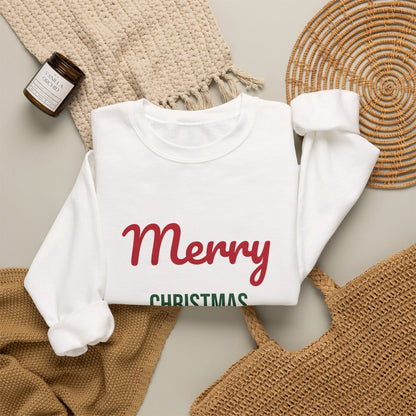 Merry Christmas Cat Mom Sweatshirt, Cat Mom Christmas Crewneck