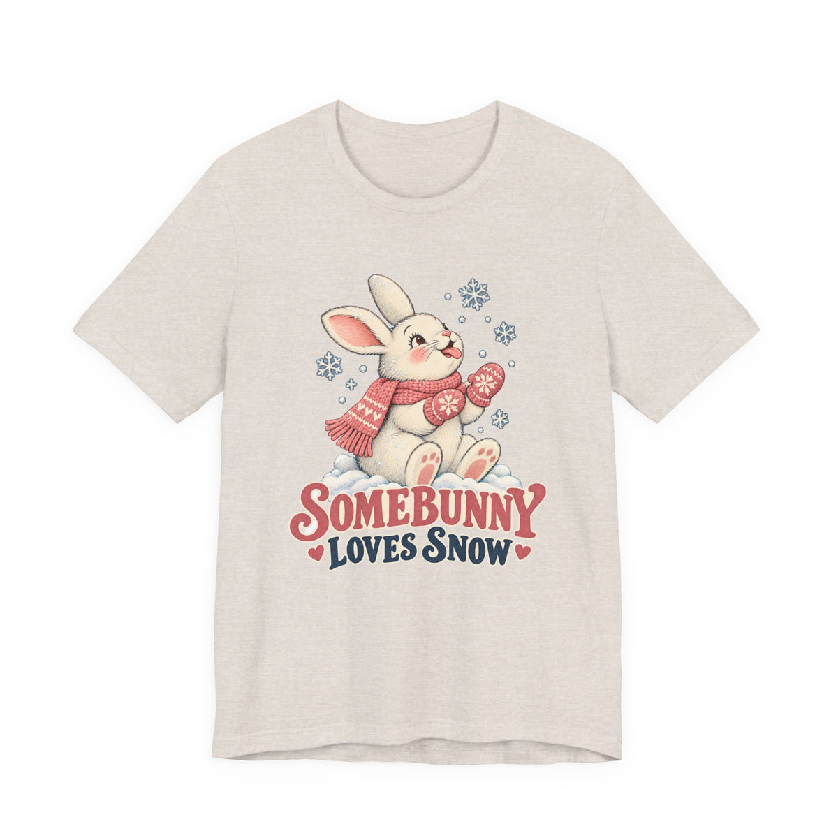 Somebunny Loves Snow Winter Bunny Shirt, Snow Bunny T-Shirt, Snow Bunny Gift