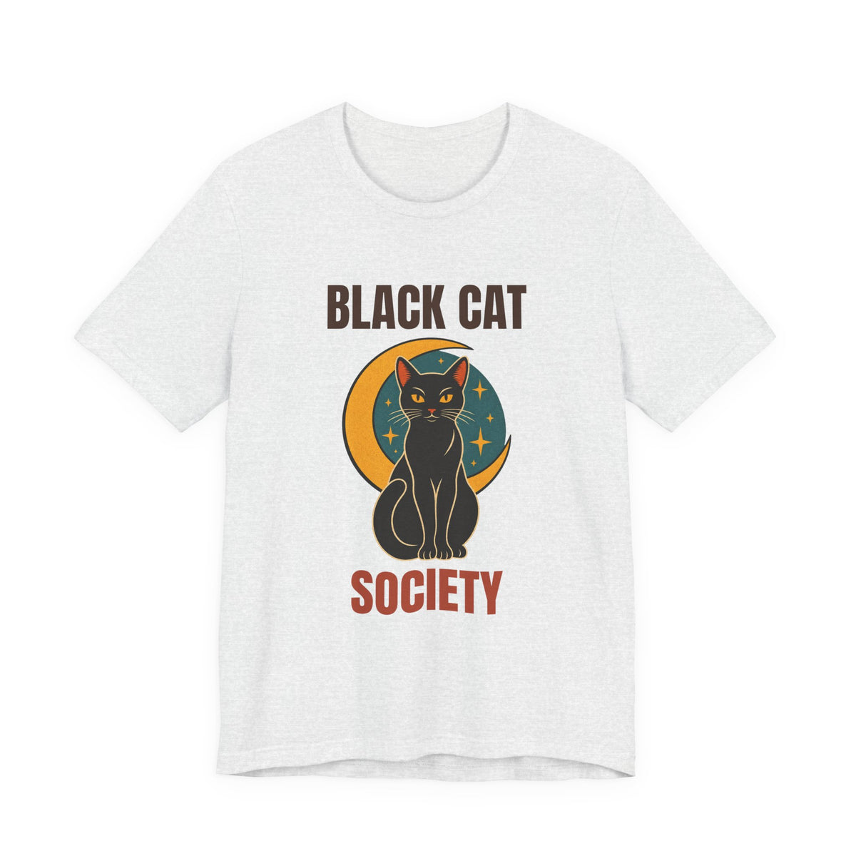 Black Cat Society Vintage Moon Shirt, Retro Black Cat Society T-Shirt, Vintage Black Cat Society Gift