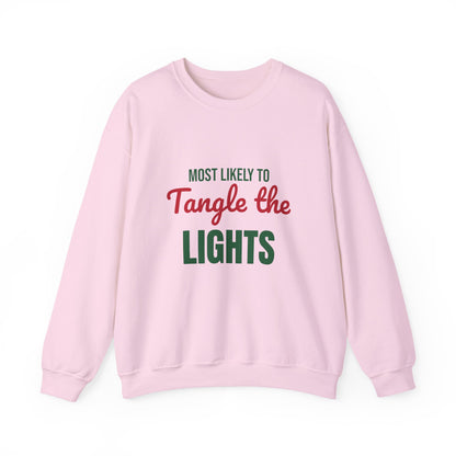 Most Likely to Tangle the Lights Sweatshirt, Most Likely to Tangle the Lights Christmas Sweatshirt