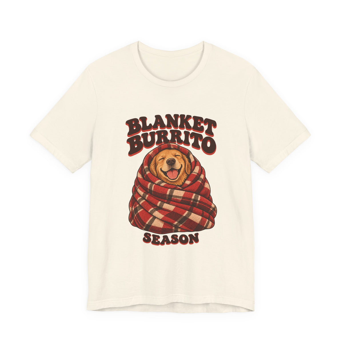 Blanket Burrito Season Golden Retriever Shirt, Cozy Golden Retriever T-Shirt, Cozy Golden Retriever Gift