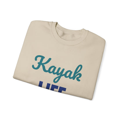 Kayak Life Paddle Relax Repeat Sweatshirt, Kayaking Crewneck Sweatshirt