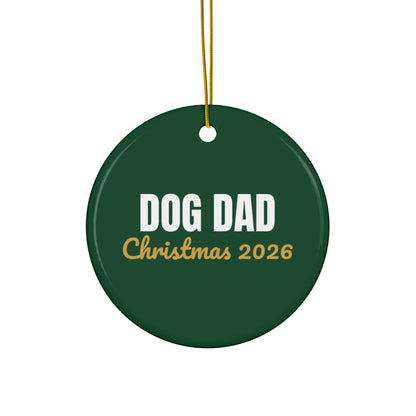 Dog Dad Christmas Ornament 2026, Dog Lover Keepsake Ornament, Gift for Dog Dad