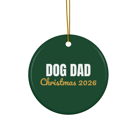 Dog Dad Christmas Ornament 2026, Dog Lover Keepsake Ornament, Gift for Dog Dad