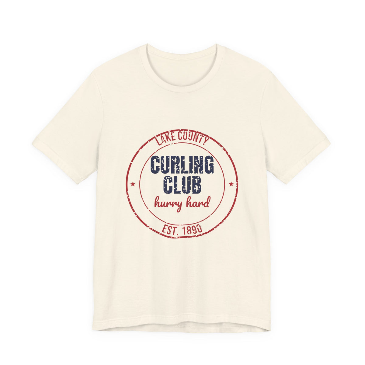 Lake County Curling Club Hurry Hard Est. 1890 Shirt, Vintage Curling T-Shirt, Vintage Curling Gift