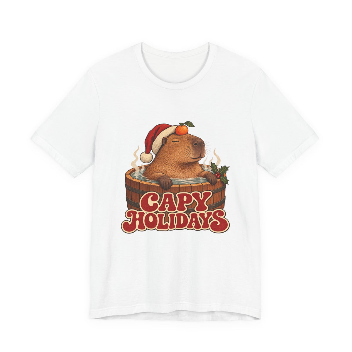 Capy Holidays Capybara in a Santa Hat Shirt