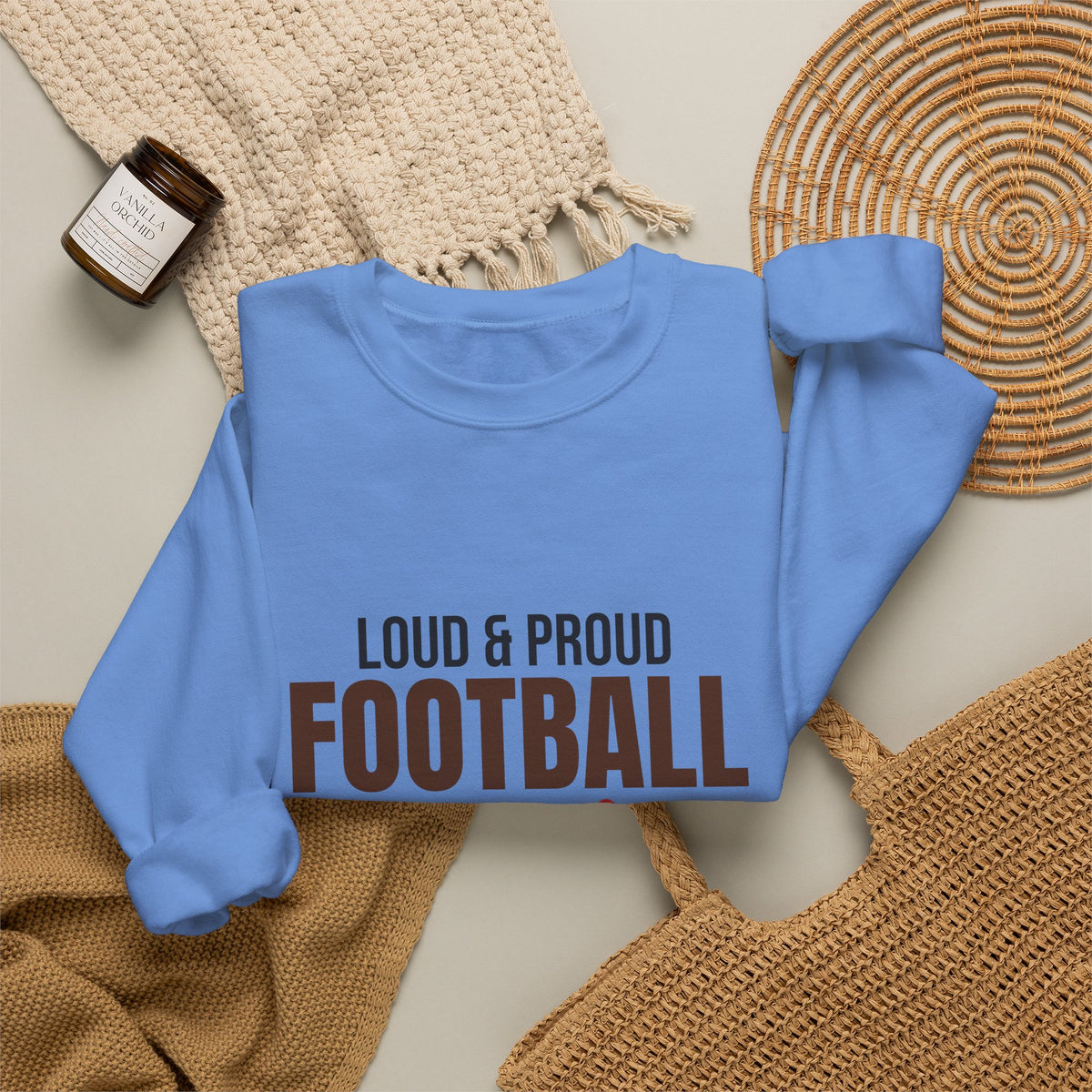 Loud and Proud Football Grandma Sweatshirt, Football Grandma Crewneck