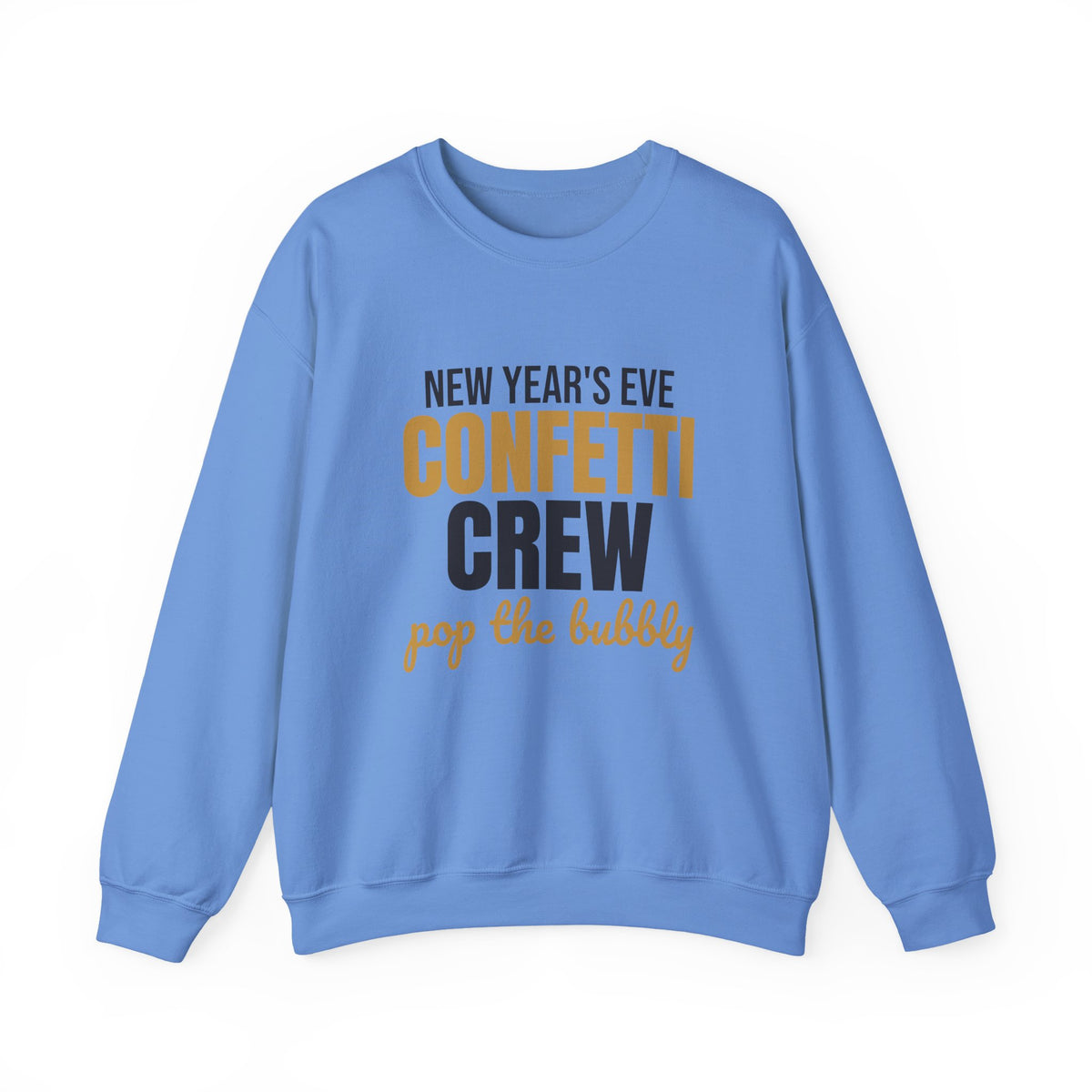 New Year's Eve Confetti Crew Pop the Bubbly Sweatshirt, New Years Eve Crewneck Sweatshirt