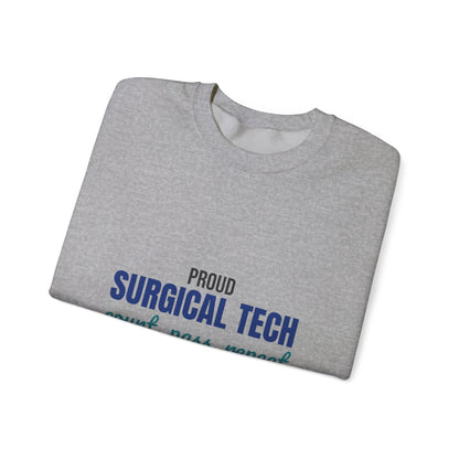 Proud Surgical Tech Count Pass Repeat Sweatshirt, Surgical Tech Crewneck Sweatshirt
