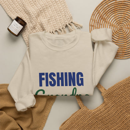 Fishing Grandpa Reel Cool Sweatshirt, Fishing Grandpa Crewneck